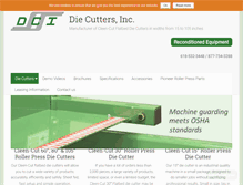 Tablet Screenshot of diecuttersinc.com